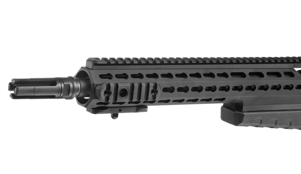 ASG MK13 MOD 7 sniper rifle with tactical rail and durable black finish for precision shooting