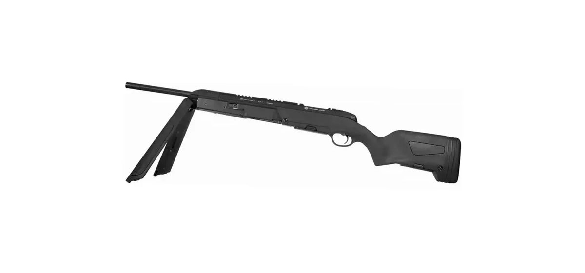 ASG STEYR SCOUT AIRSOFT rifle with adjustable bipod for precision shooting and tactical use