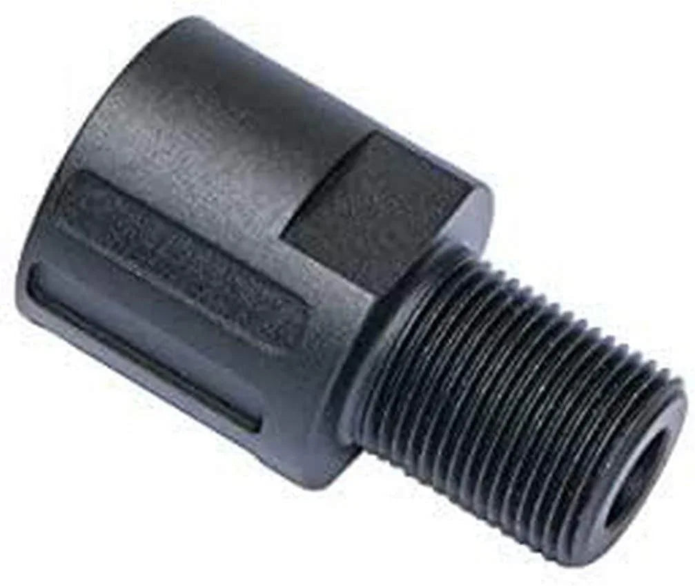ASG thread adapter featuring durable black construction for secure connections in accessories