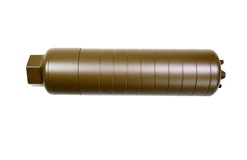 E&C Barrel Extension Airsoft in Brown Color for Enhanced Shooting Performance