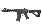 District Airsoft wild hog 9 AEG black tactical rifle with M lok handguard collapsible stock