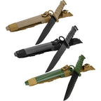 WADSN M10 STYLE TRAINING BAYONET set in three colors with sheaths for tactical training and simulation