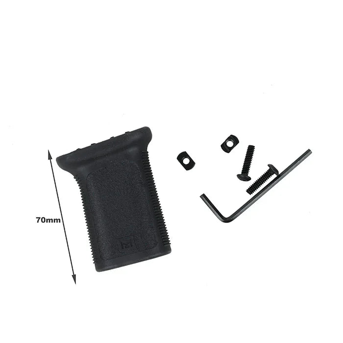 FMA BCM FRONT RAIL GRIP in black with mounting hardware for enhanced grip and control