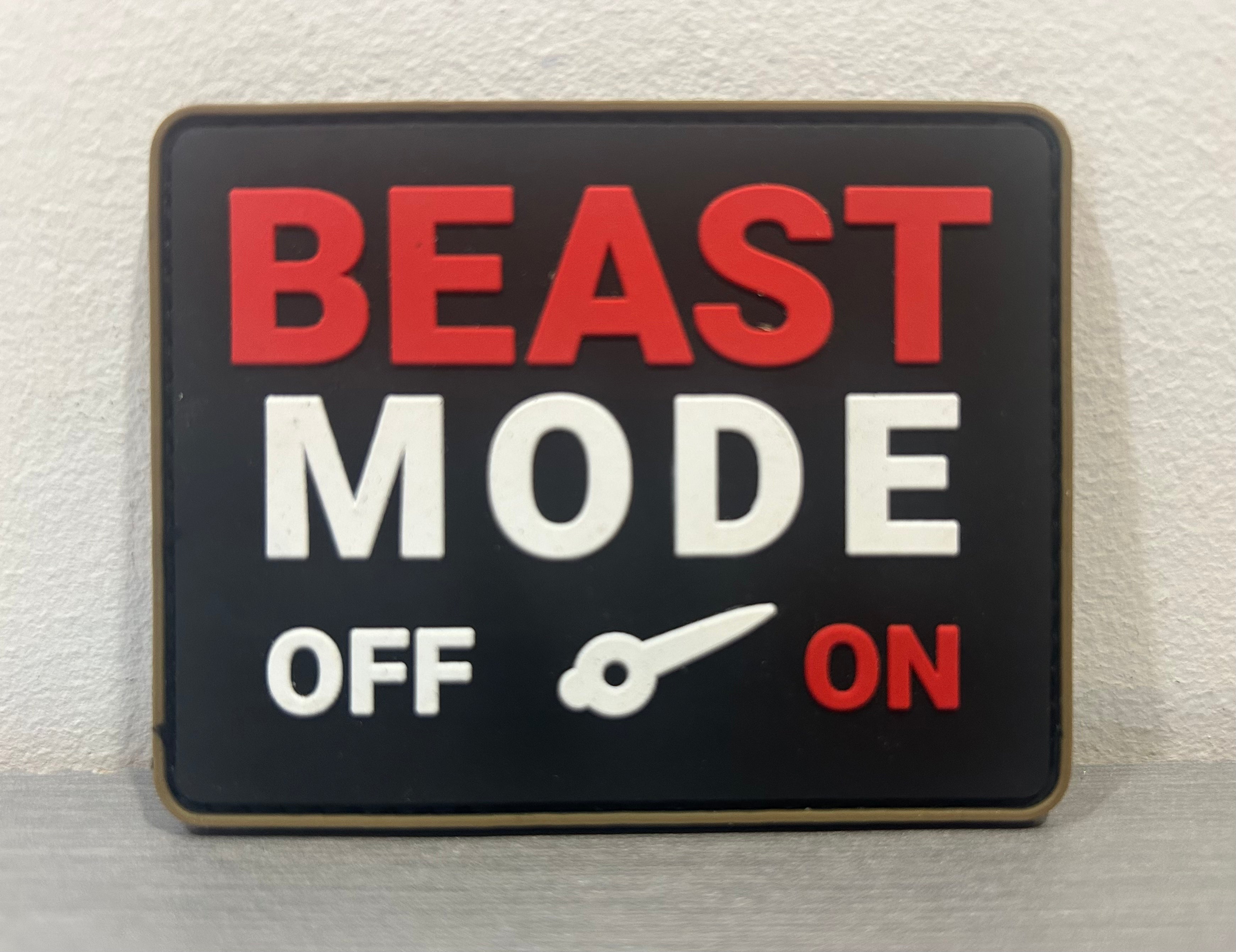 BEAST PVC PATCH featuring a toggle switch design with OFF and ON indicators