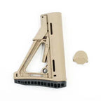 DOUBLE BELL BELL CTR RETRACTABLE Stock in Tan for Airsoft and Tactical Use