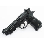 UMAREX black Beretta airsoft pistol with textured grip and detailed metal finish