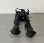 Portable bipod airsoft accessory with adjustable legs for improved shooting stability
