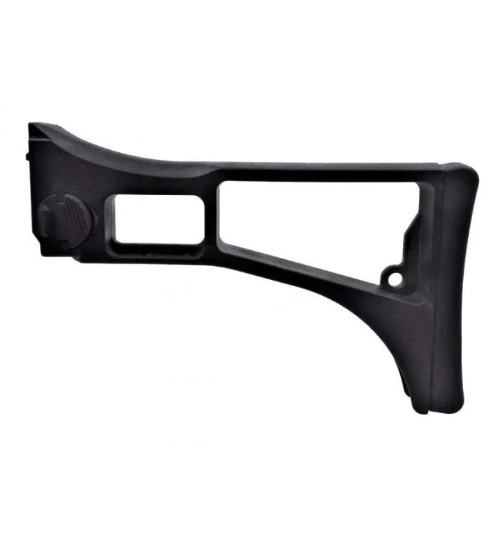 District Airsoft Black Stock Used for enhancing stability and control in airsoft rifles