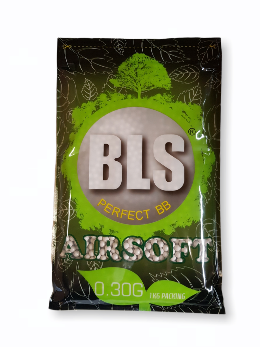 BLS Airsoft BBs 0.30g in 1kg packing for precision airsoft shooting
