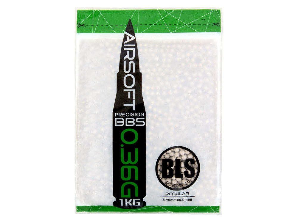 Bag of AIRSOFT BLS BBs 1kg with precision 6mm white pellets for airsoft guns