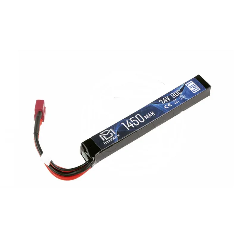 Bluemax 1450mAh 24V 80C Airsoft Battery for high-performance electric guns