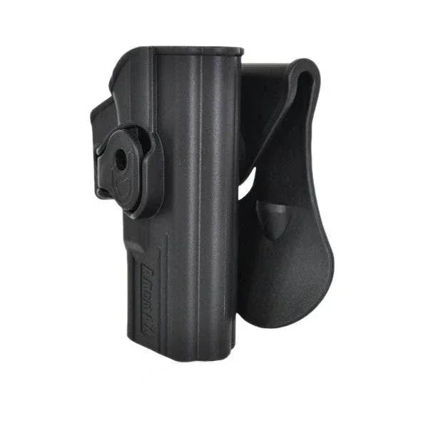 AMOMAX Airsoft Holster with Secure Retention and Adjustable Angle for Tactical Use