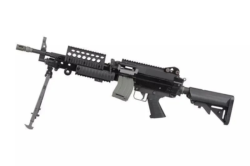 CLASSIC ARMY MK46 AEG with adjustable bipod and rail system for tactical airsoft gaming