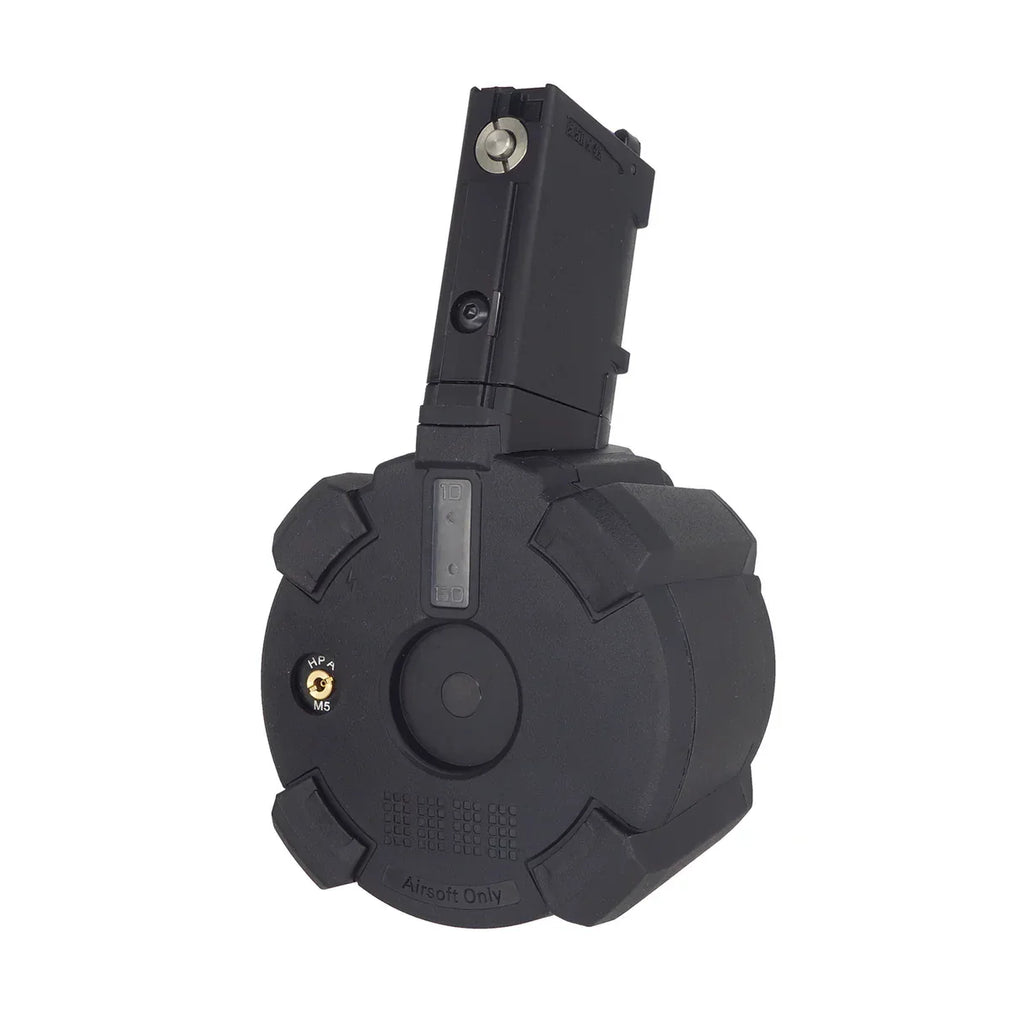 CYMA M4 GBB DRUM MAGAZINE with high-capacity design for airsoft enthusiasts