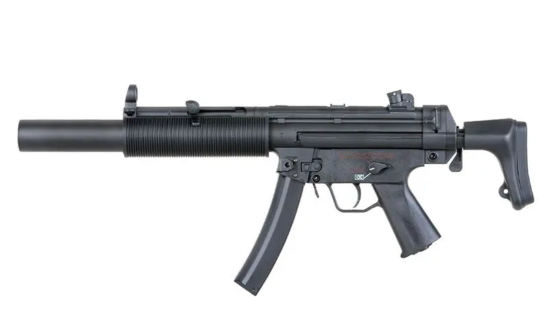 CYMA MP5 AEG AIRSOFT gun black full metal with suppressor and adjustable stock
