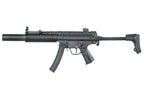 CYMA black cyma mp5 AEG AIRSOFT gun with suppressor and folding stock for airsoft games