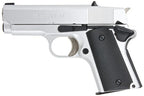 Silver Army Armament Airsoft Pistol with Textured Grip for Enhanced Control
