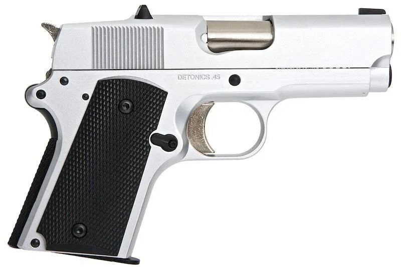 Army Armament Airsoft Pistol in Silver with Textured Grip and Realistic Design