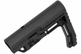 DOUBLE BELL MFT Adjustable Stock for Airsoft Rifles in Sleek Black Design