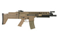 DOUBLE BELL MK16 SCAR-L Airsoft Rifle with Tan Finish and Adjustable Features for Outdoor Play