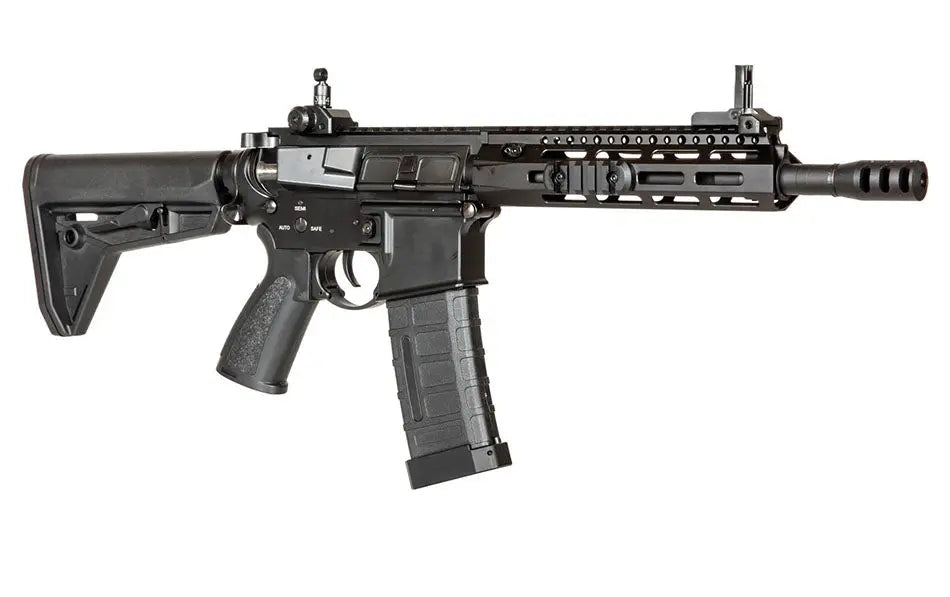 Double Bell AEG Airsoft Rifle with Adjustable Stock and Picatinny Rail System
