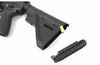 DoubleBell AIRSOFT adjustable rifle stock with accessory rail for enhanced customization and stability