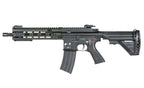 Double Bell DB-416D airsoft rifle AEG full metal M4 style with green handguard and adjustable stock