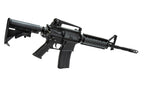 Double Bell M4A1 RIS airsoft rifle by DOUBLE BELL black adjustable stock removable carry handle quad rail