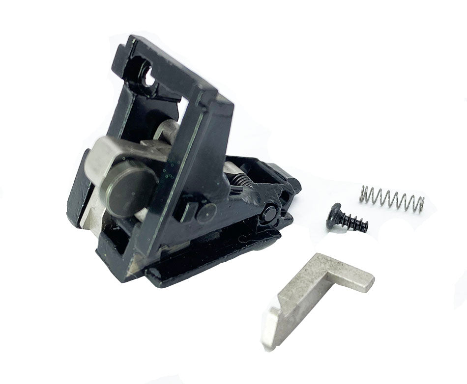 E&C hammer housing for G18 airsoft with spring and screw components for enhanced performance