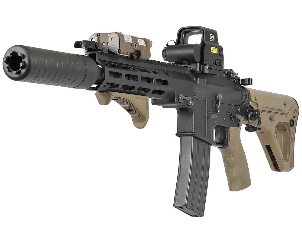 E&C SIG SRD556 AIRSOFT rifle with tactical accessories and ergonomic grip for enhanced performance