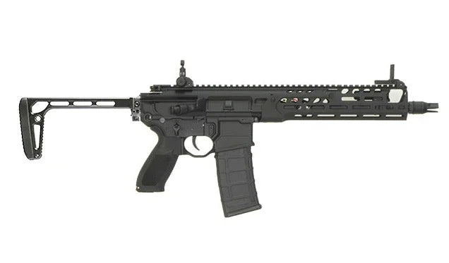 E&C APEX FORCE MCX SPEAR LT 10 AEG in black with adjustable stock and tactical rail system