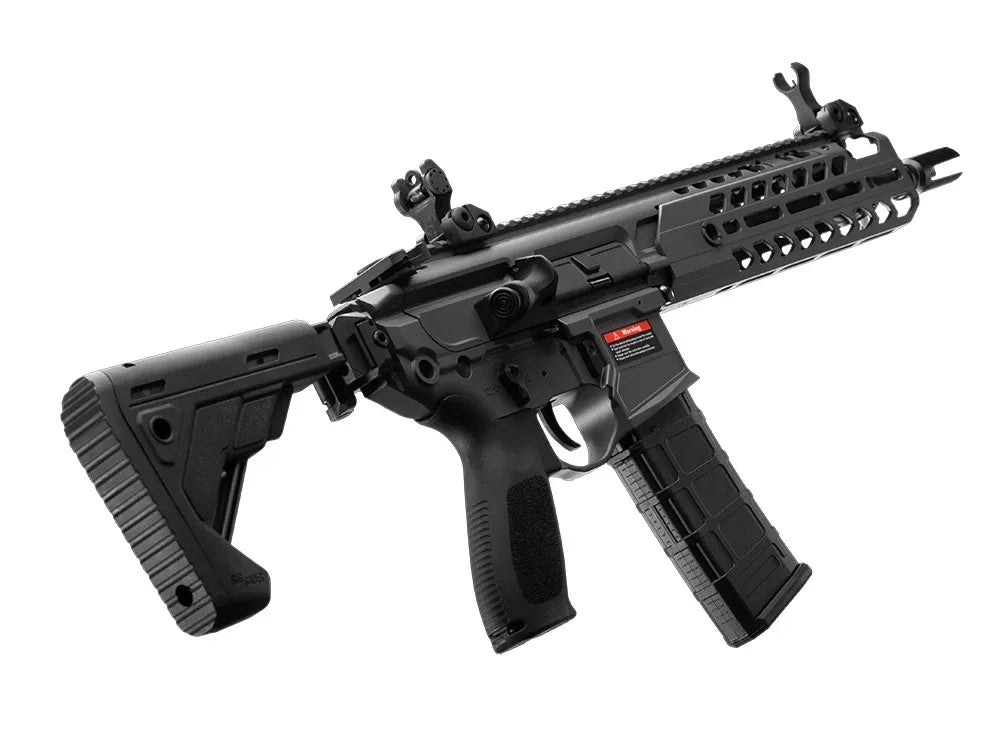 E&C APEX FORCE SIG MCX VIRTUS AEG AIRSOFT with adjustable stock and tactical rail for customization