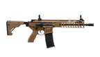E&C APEX FORCE SIG MCX VIRTUS AEG AIRSOFT in tan with adjustable stock and tactical rail