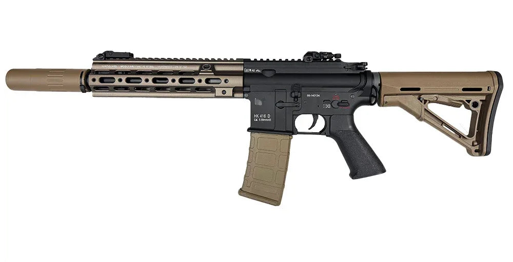 AEG E&C BRAVO 416D with tactical design and adjustable stock for enhanced performance