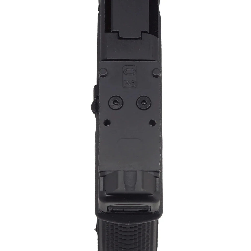 Top view of E&C G17 MOS GEN 3 GBB airsoft pistol showcasing slide and tactical features