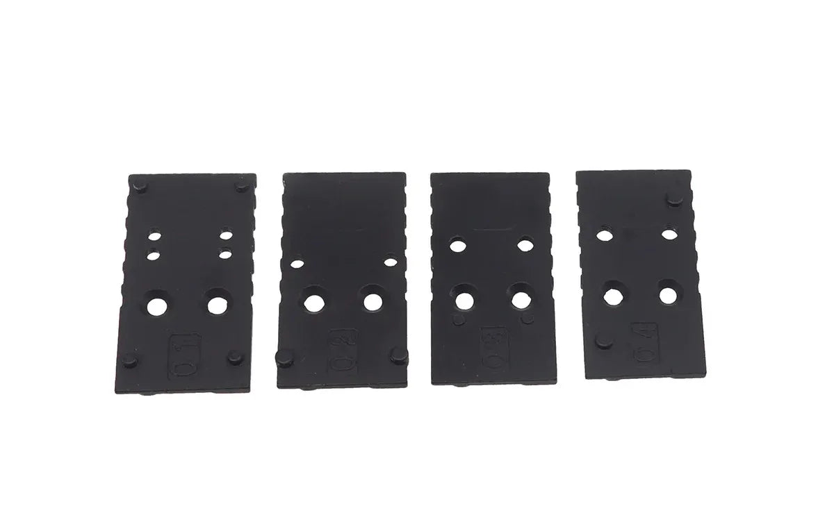 E&C G17 MOS GEN 3 GBB Mounting Plates Set for Optics with Durable Black Finish