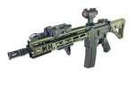 AEG E&C HRT SMR MK4 GREEN Airsoft Rifle with Tactical Accessories and Adjustable Handguard