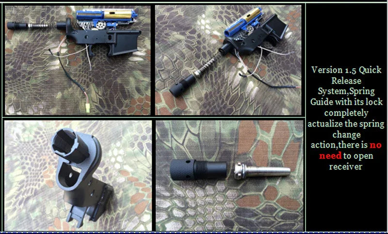 AEG E&C HRT SMR MK4 GREEN with Quick Release System and Spring Guide for easy performance upgrade