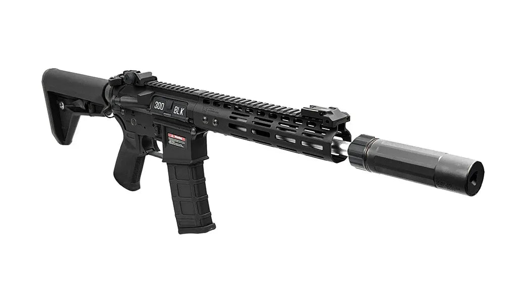 E&C NOVESKE DEVGRU N4 AEG AIRSOFT Rifle with Tactical Rail and Silencer Attachment