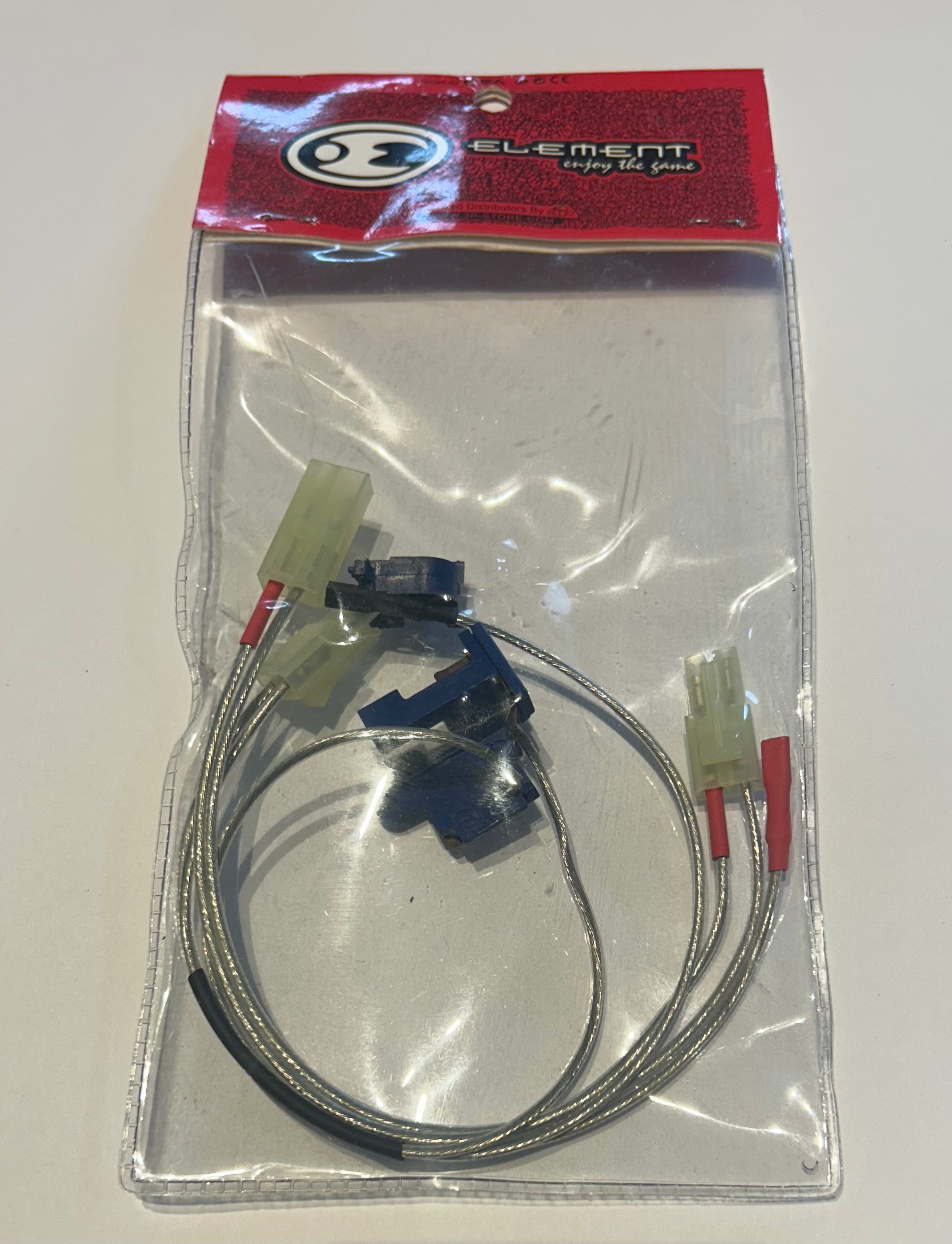 Element switch assembly v2 aeg in clear plastic packaging with wires and connectors