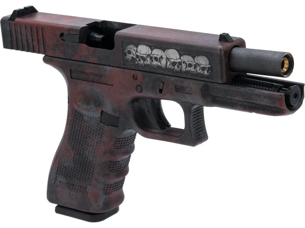ELITE FORCE G17 GATE OF HELL GBB AIRSOFT Pistol with Distinct Skull Design and Realistic Features