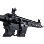 EMG NOVESKE N4 black AR platform rifle with MLOK handguard flip sights and textured pistol grip