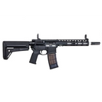 EMG NOVESKE N4 black AR style rifle replica with adjustable stock clear magazine and MLOK handguard