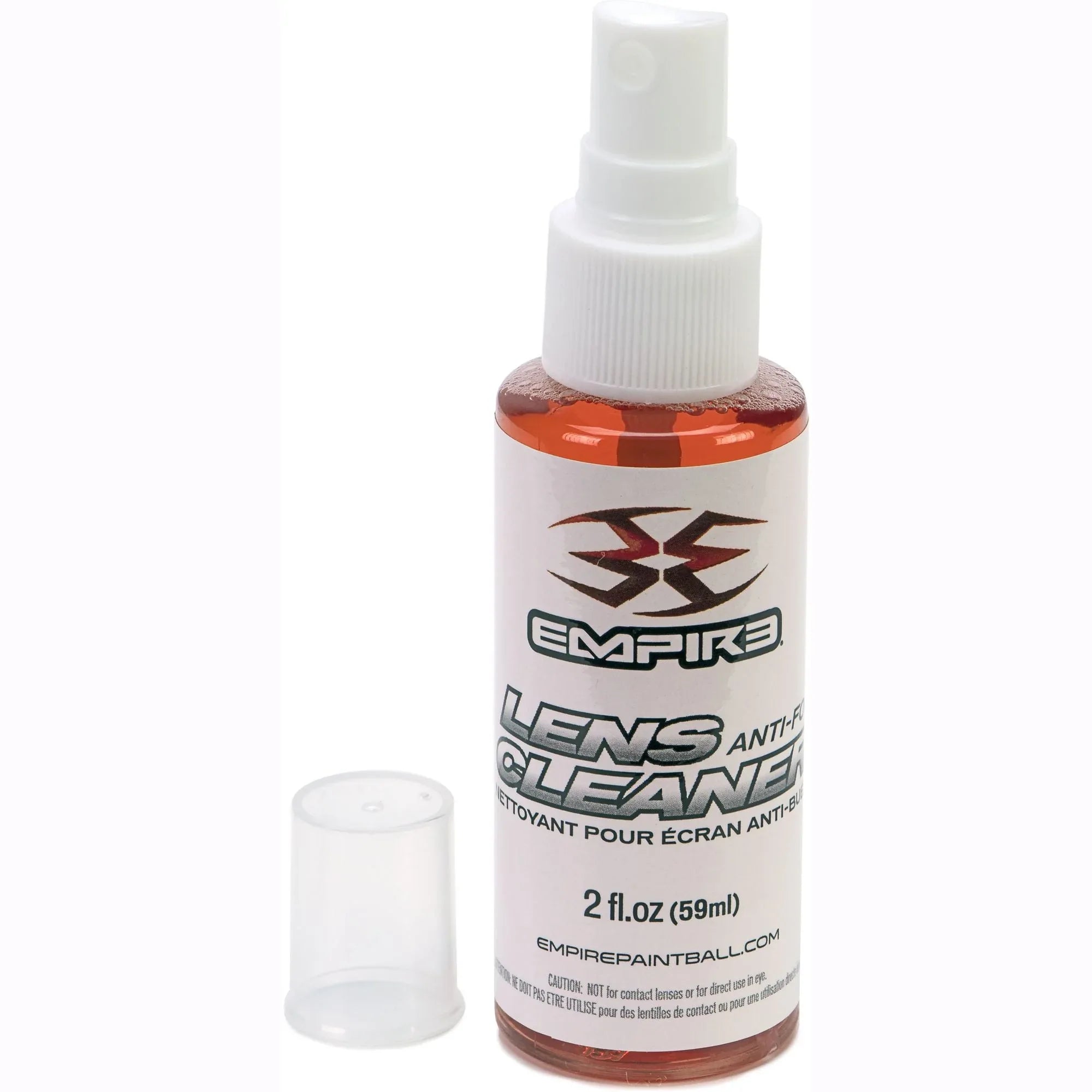 Empire Paintball Cleaner 2 fl oz spray bottle for effective lens cleaning and maintenance