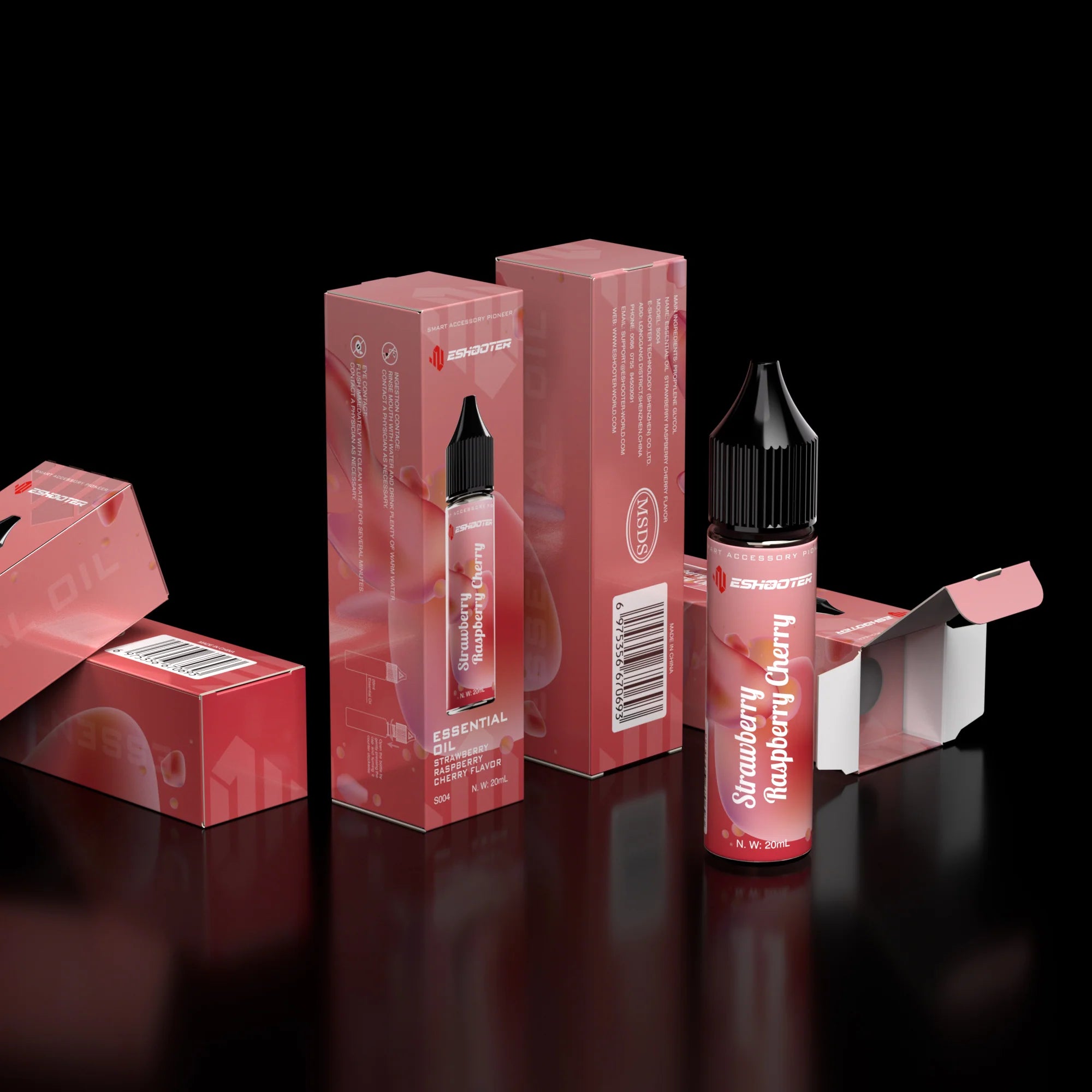 ESHOOTER ESSENTIAL OIL FLARE SMOKY Bottle with Packaging for Aromatherapy Uses