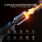 ESHOOTER FLARE MONO V804 TRACER showcasing a linear compensator with LED light and durable design