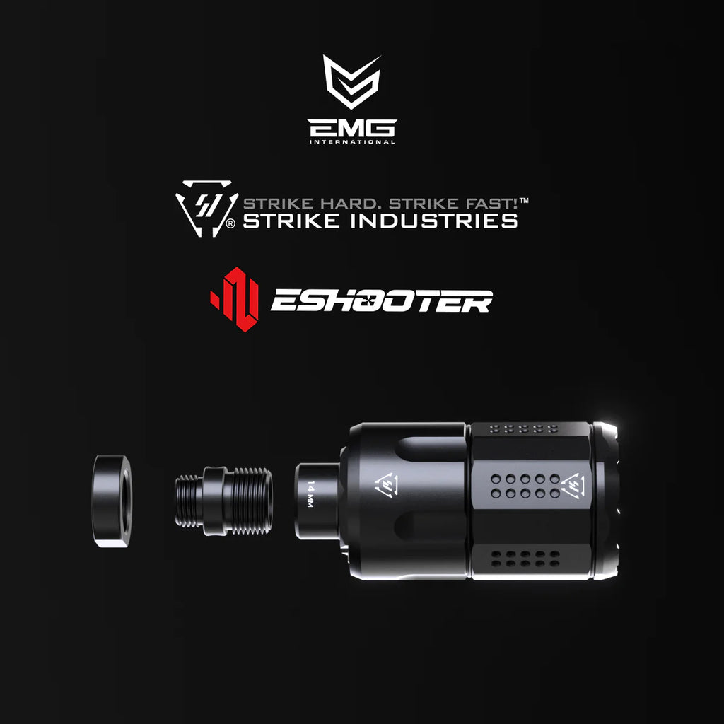 ESHOOTER FLARE MONO V804 TRACER accessory showing disassembled parts and sleek design for precision performance