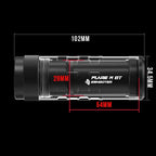 ESHOOTER FLARE TRACER TYPE A Tactical Flashlight with Adjustable Focus and Dimensions for Effective Use