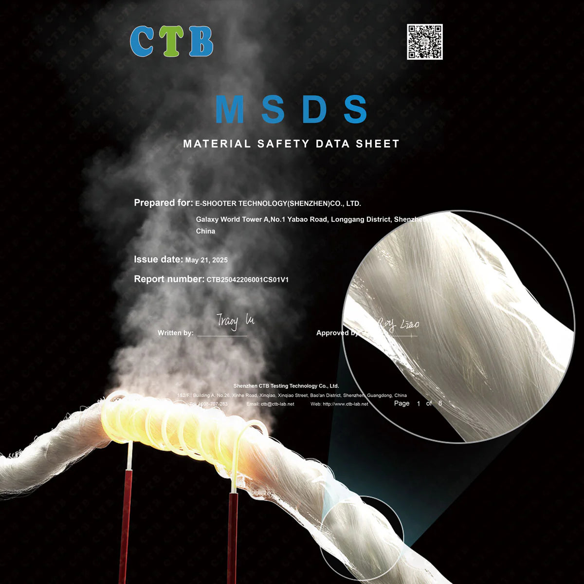 ESHOOTER SPLIT OIL TANK FLARE SMOKY Material Safety Data Sheet with detailed safety information