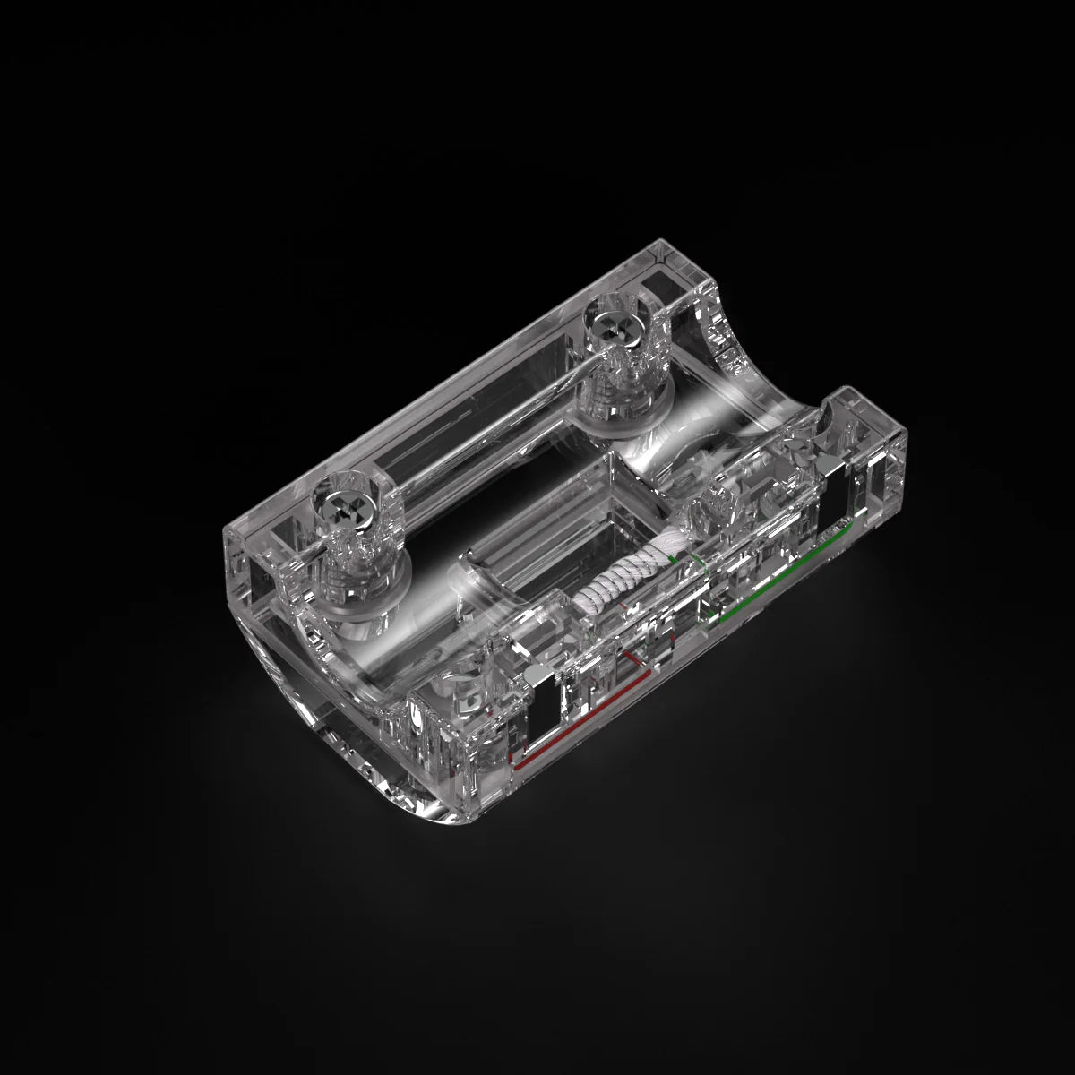 ESHOOTER SPLIT OIL TANK FLARE SMOKY in Clear Design for Enhanced Functionality